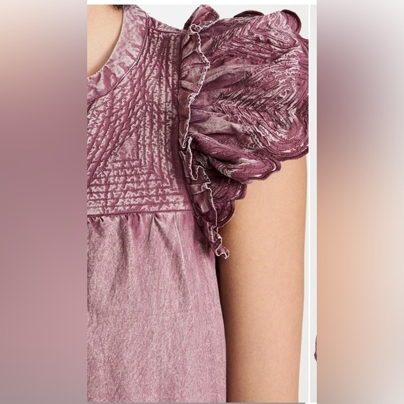 Sea New York Heidi Heart Petal Sleeve Shift Sun Dress Cotton Womens Size XS - Picture 2 of 11